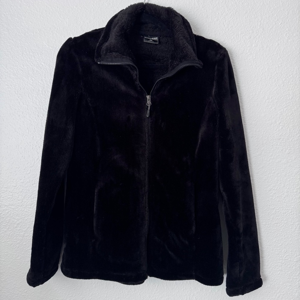 32 Degrees Black Plush Jacket